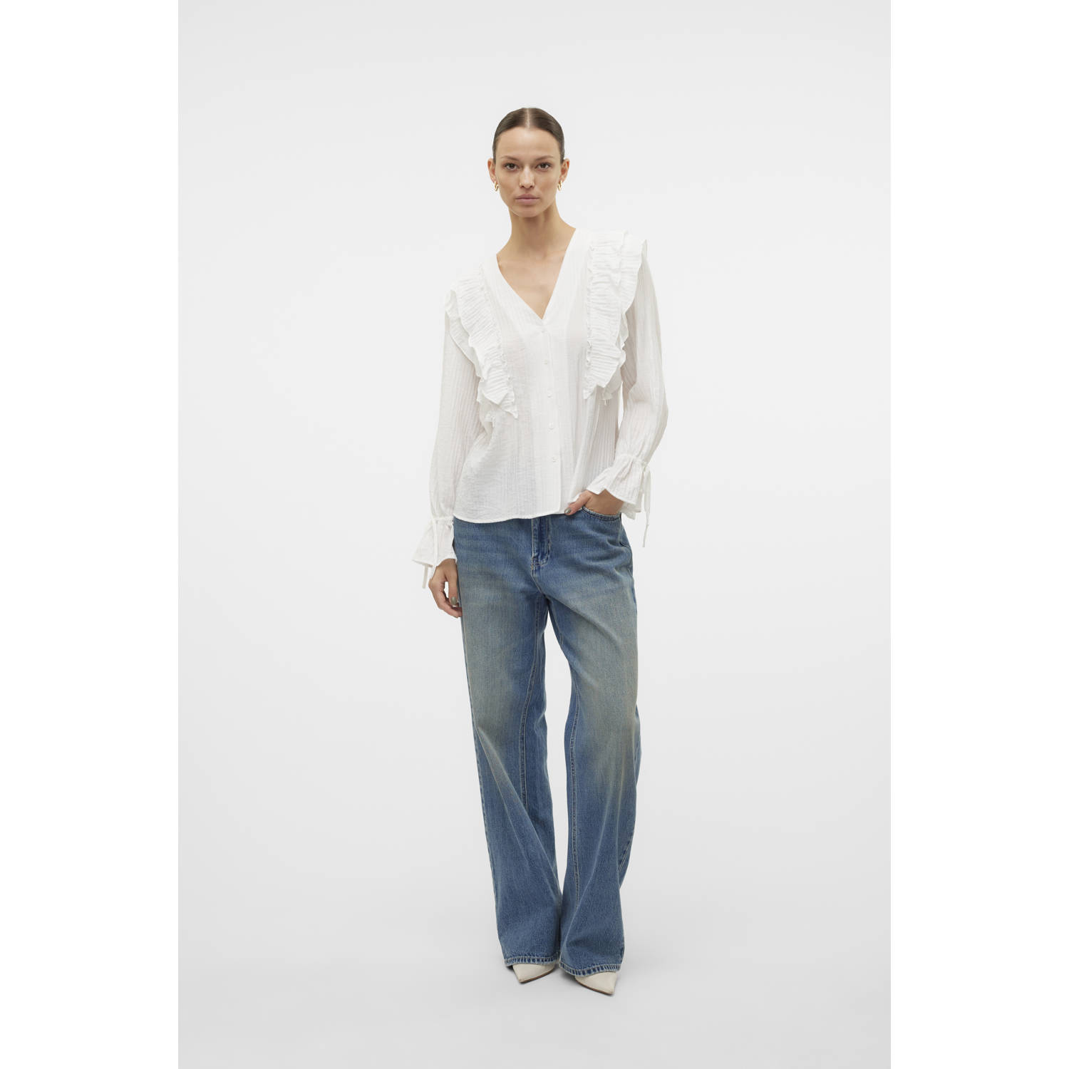 VERO MODA blouse VMKAUSA ecru