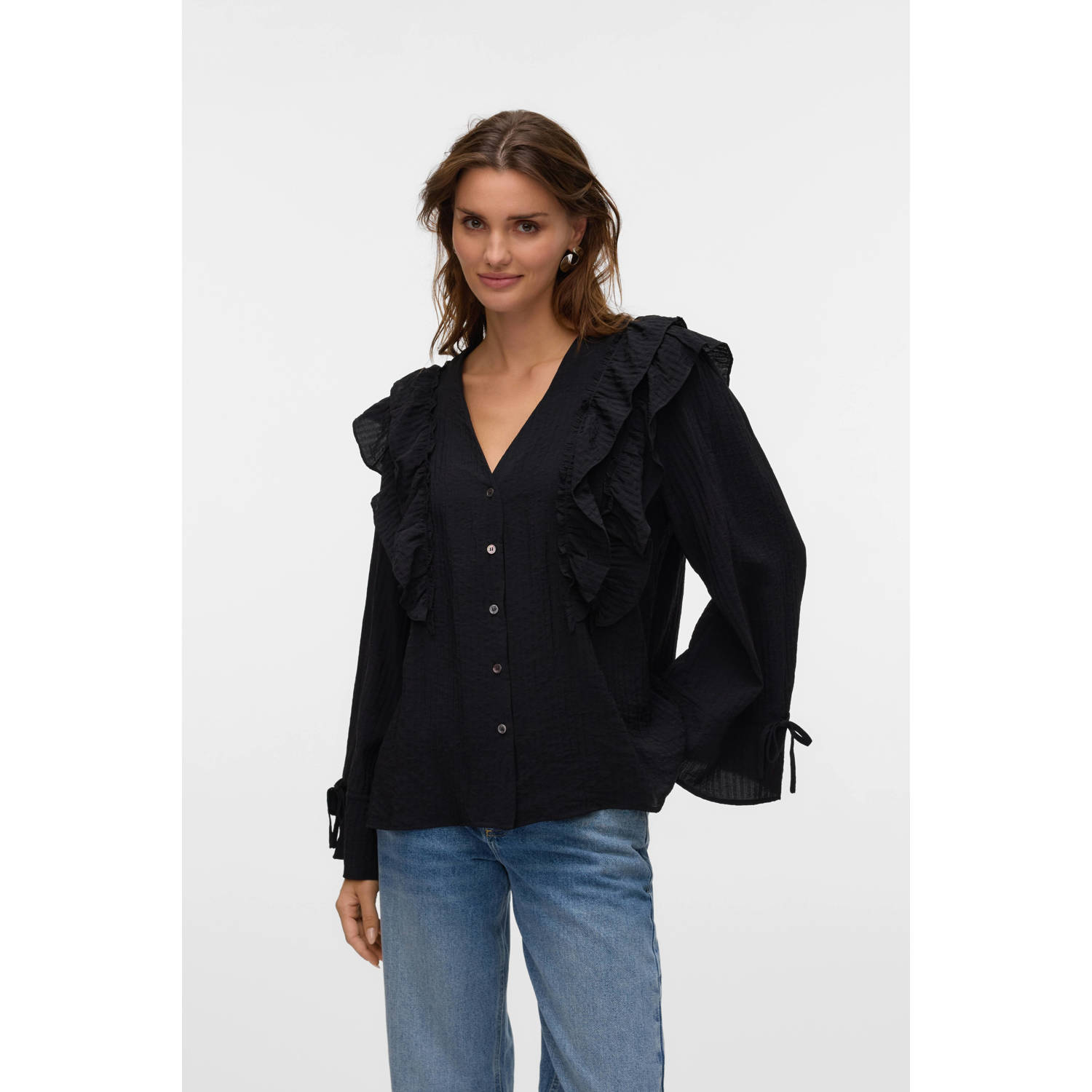 VERO MODA blouse VMKAUSA zwart