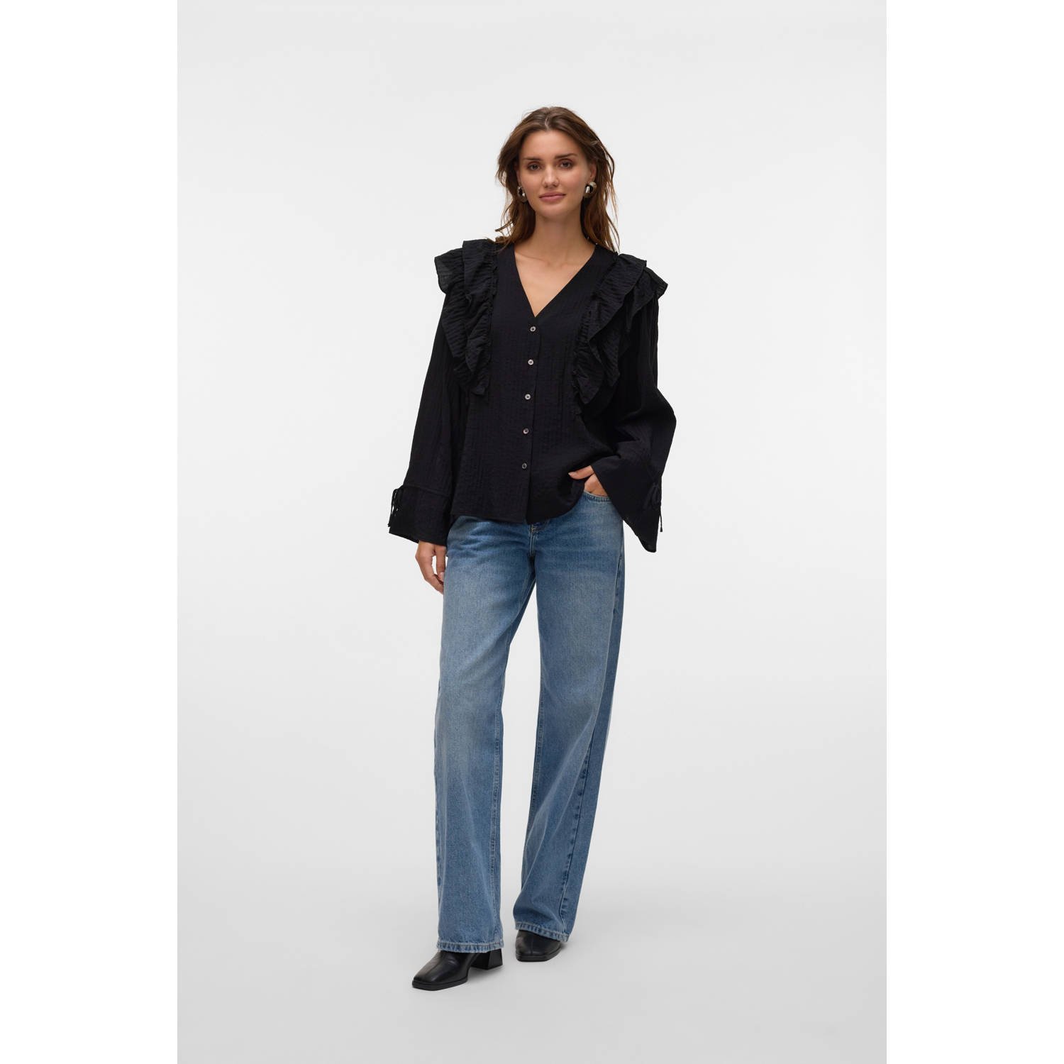 VERO MODA blouse VMKAUSA zwart