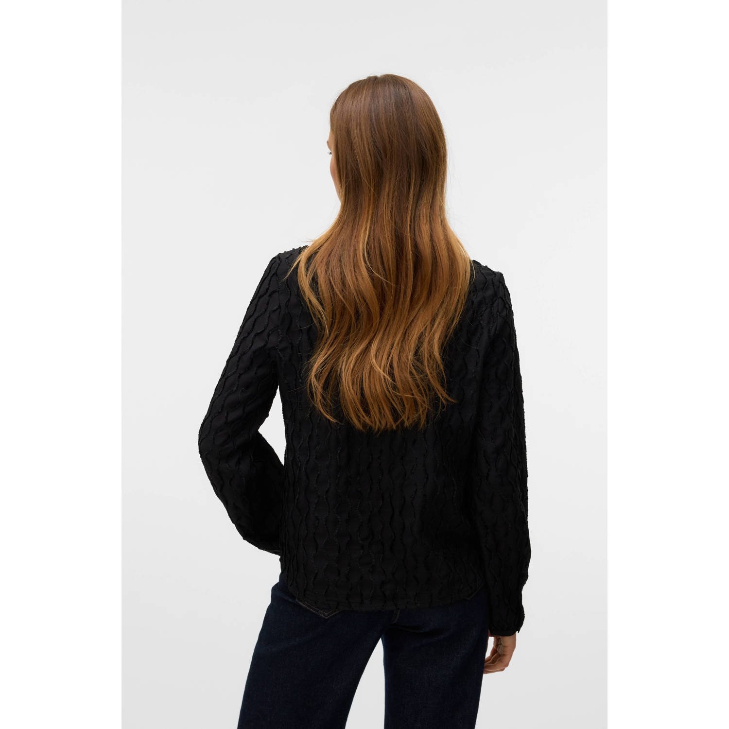 VERO MODA top VMVISTINA zwart