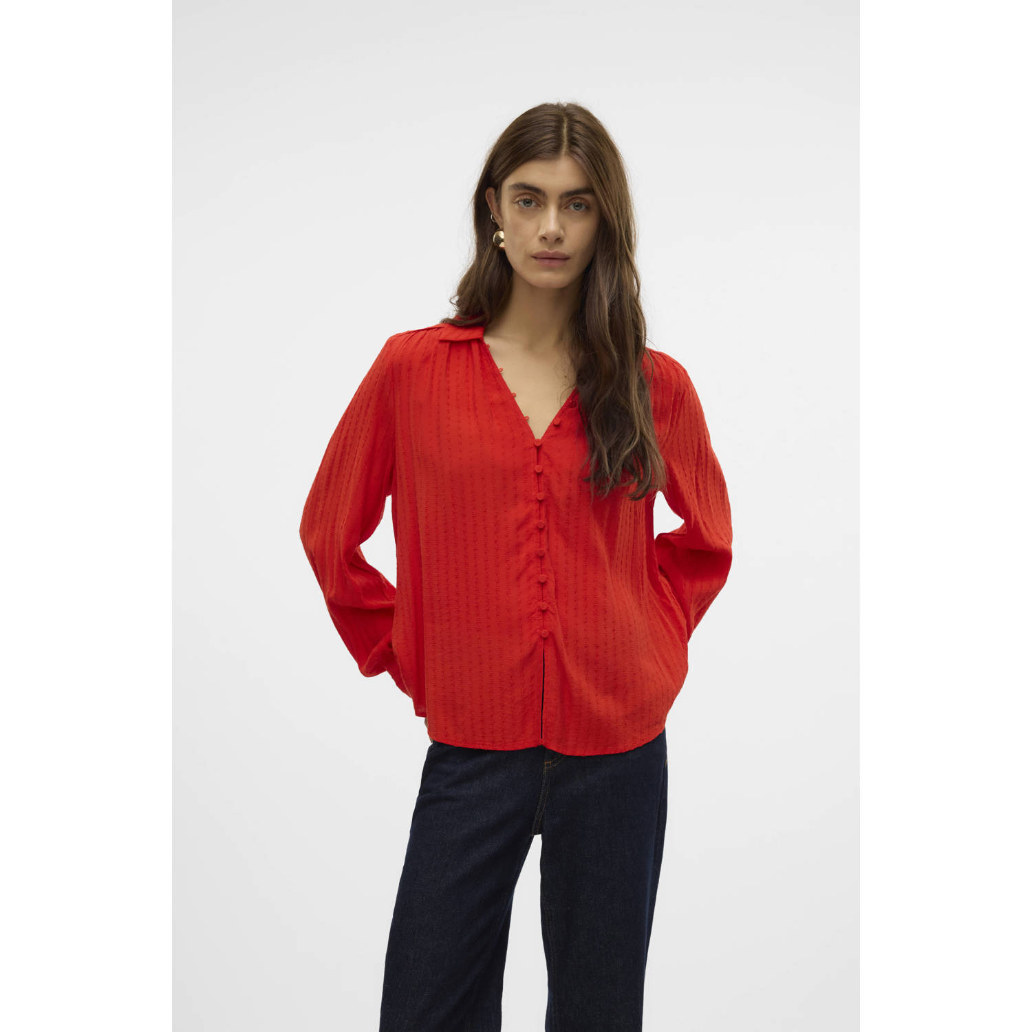 VERO MODA blouse VMVIOLET rood
