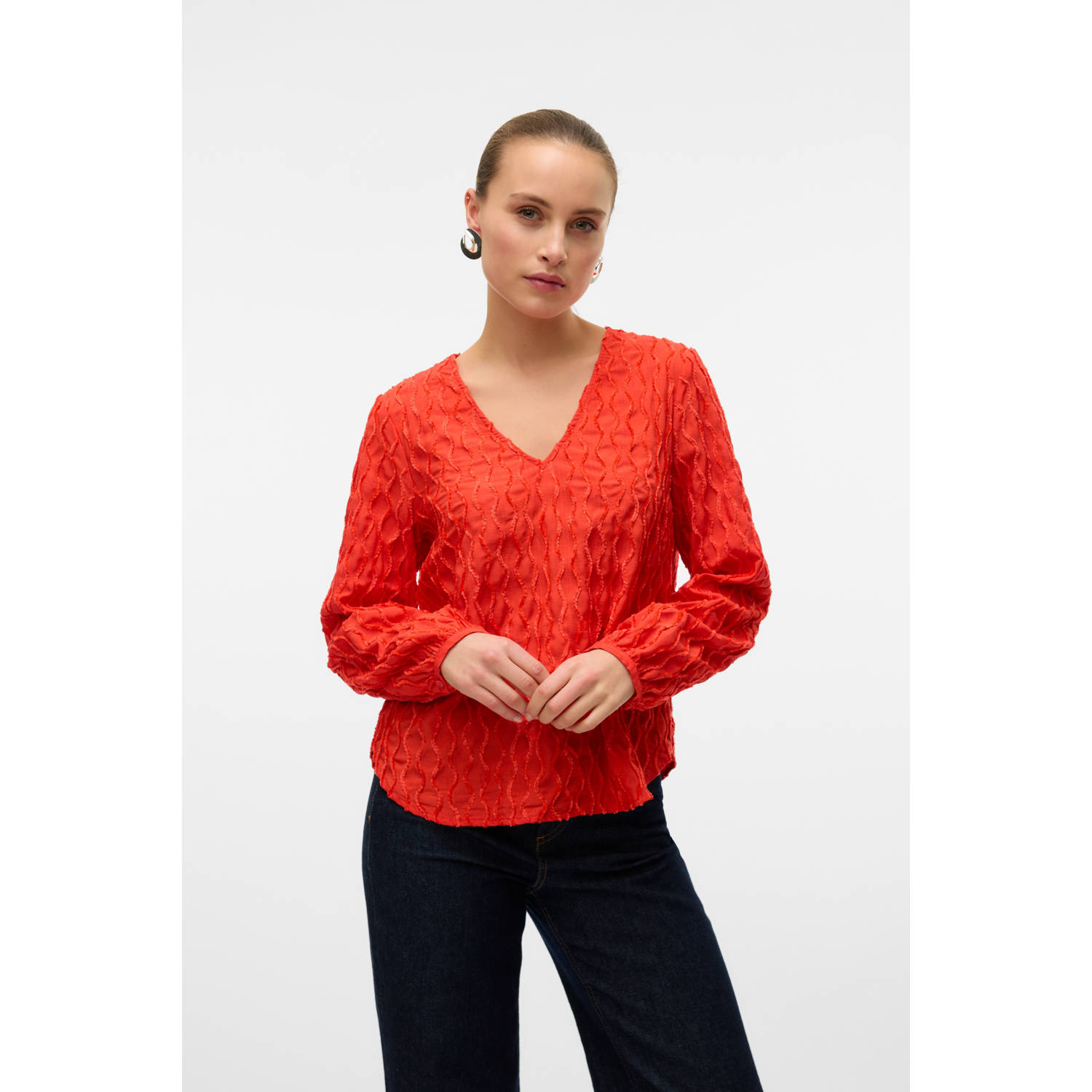 VERO MODA top VMVISTINA rood