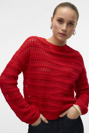 gebreide trui rood