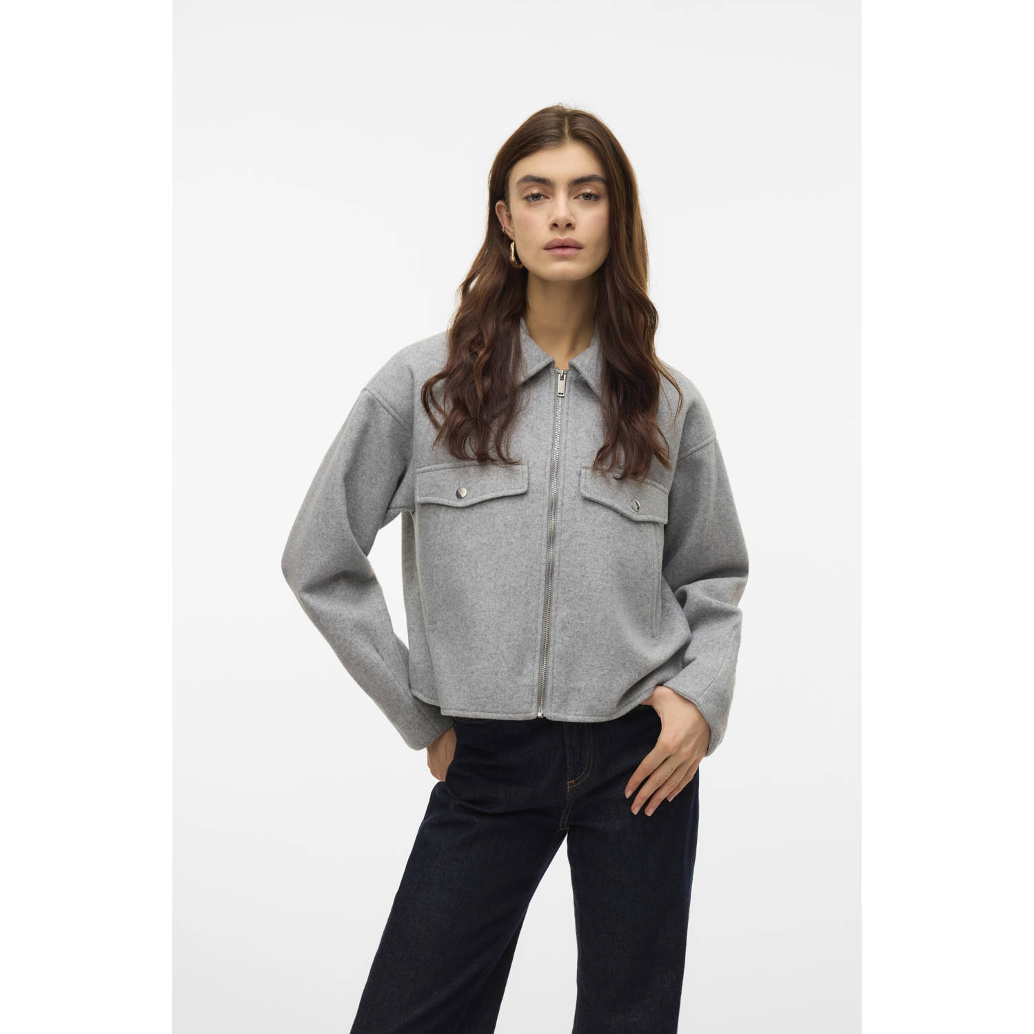 VERO MODA jasje VMFORTUNEFREJ lichtgrijs