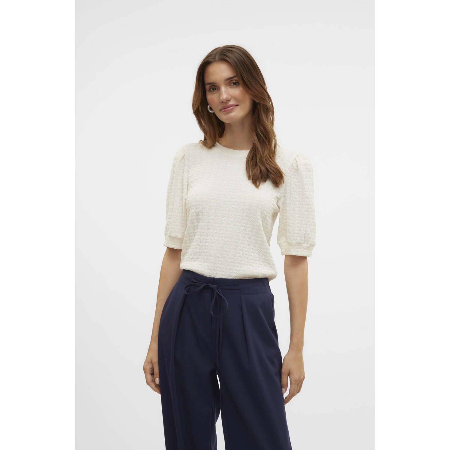 VERO MODA top VMIDA ecru