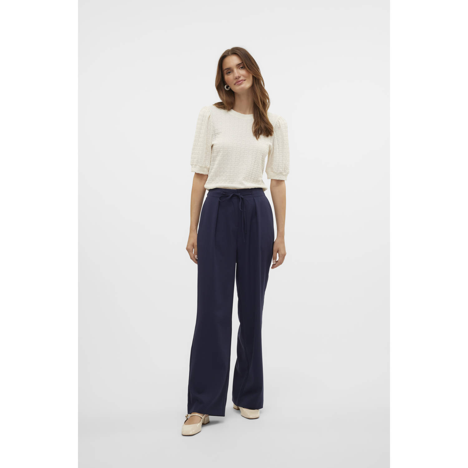 VERO MODA top VMIDA ecru