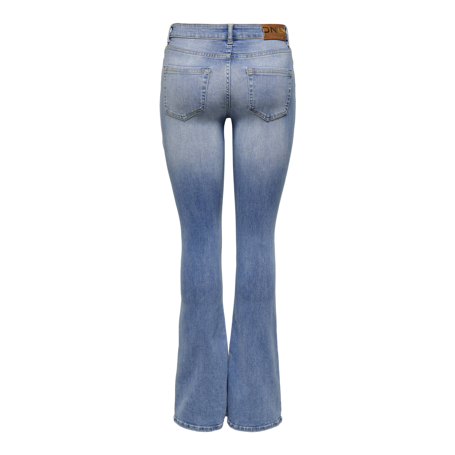 ONLY TALL regular waist flared jeans light blue denim