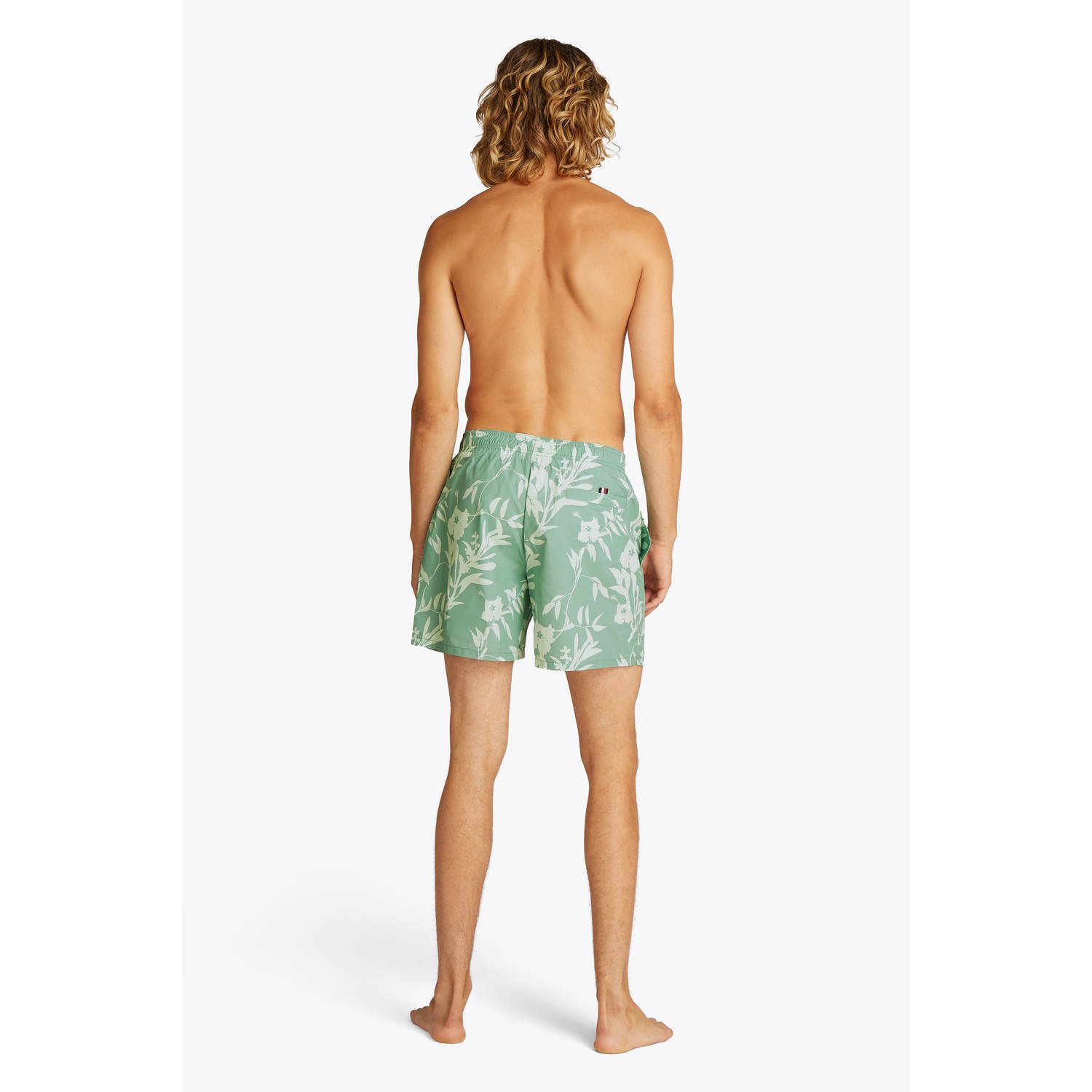 Tommy Hilfiger zwemshort groen wit