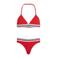 Tommy Hilfiger triangel bikini rood/wit/donkerblauw