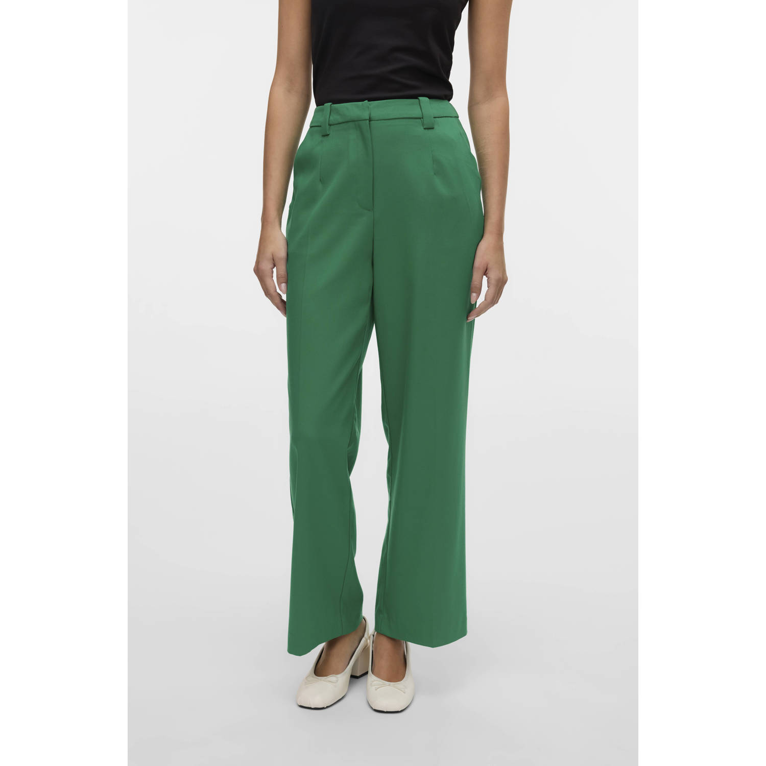VERO MODA regular fit broek VMBALIRA groen