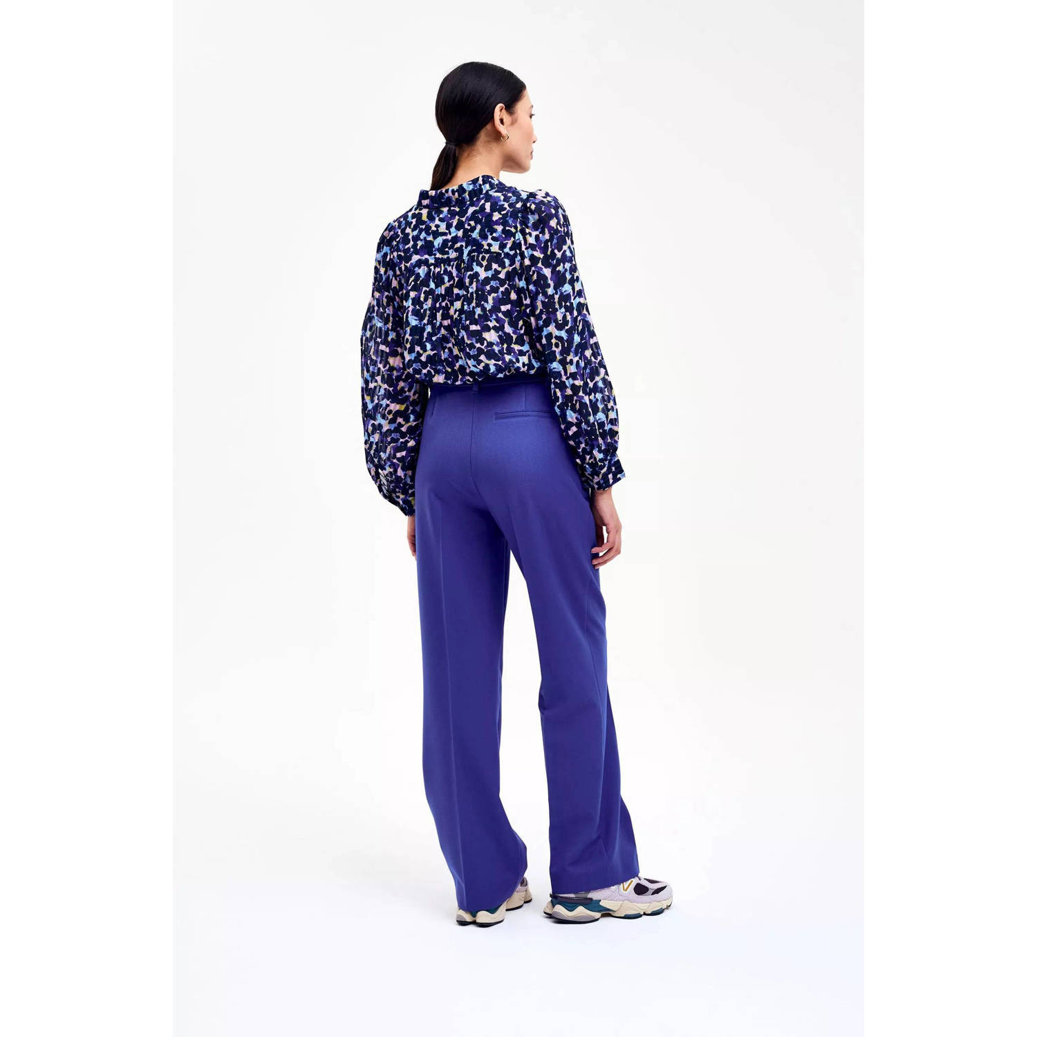 CKS straight high waist pantalon blauw