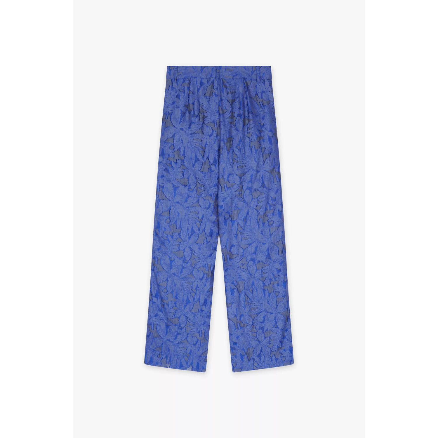 CKS wide leg high waist casual broek blauw