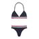 Tommy Hilfiger triangel bikini donkerblauw/rood/wit