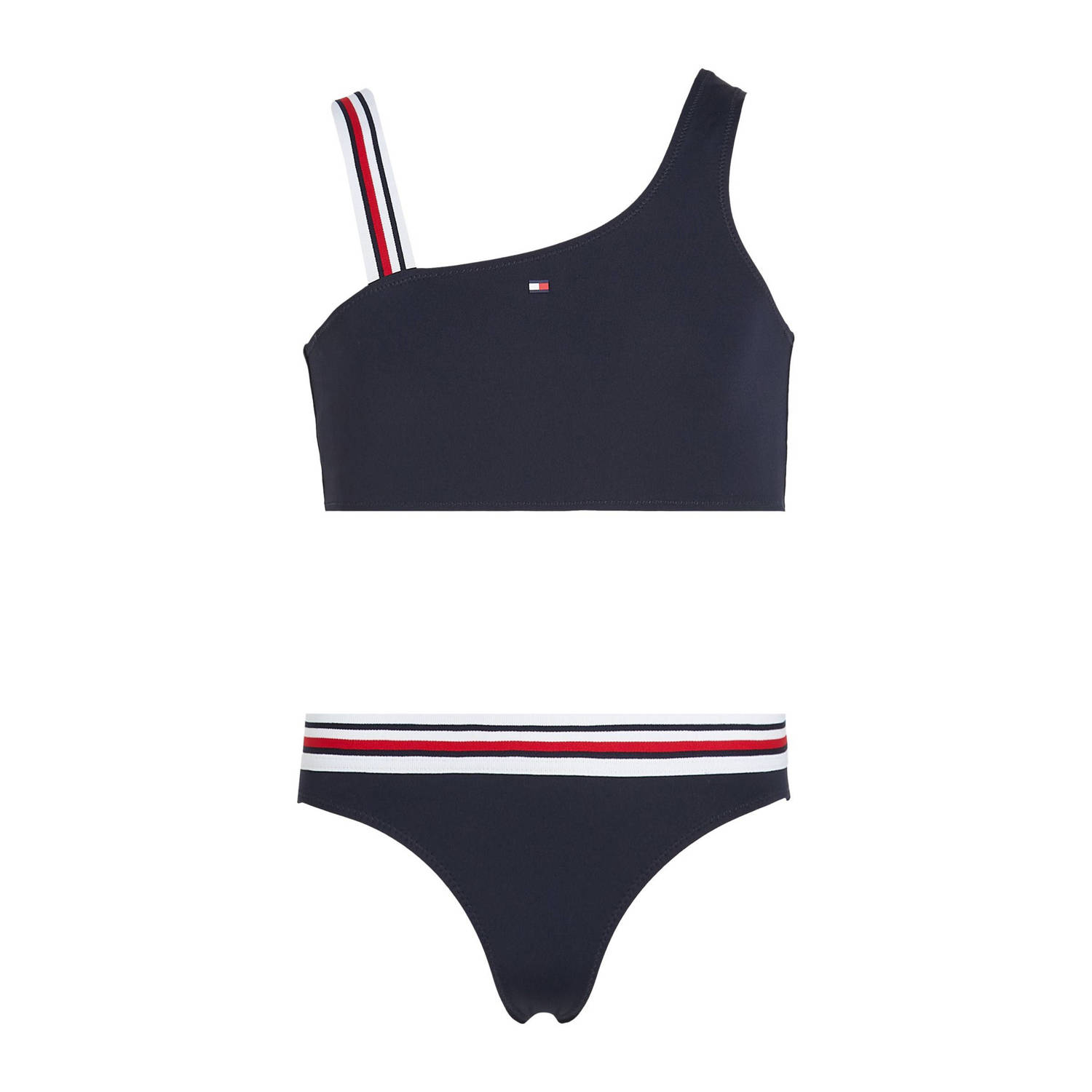 Tommy Hilfiger Swimwear Bandeaubikini ONE SHOULDER BIKINI SET (set 2 stuks)