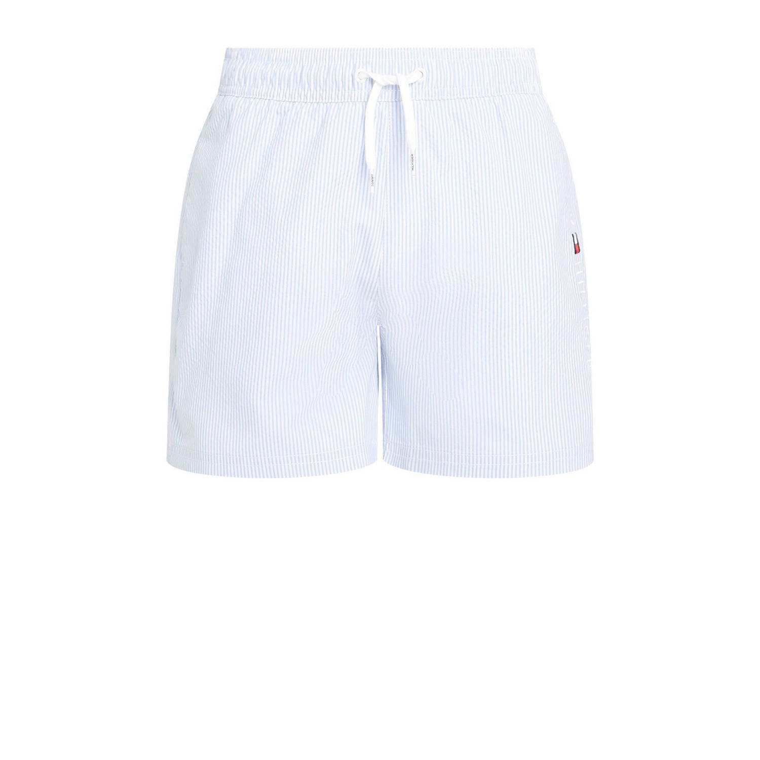 Tommy Hilfiger Swimwear Zwemshort MEDIUM DRAWSTRING ITHACA met streepdesign logoborduring