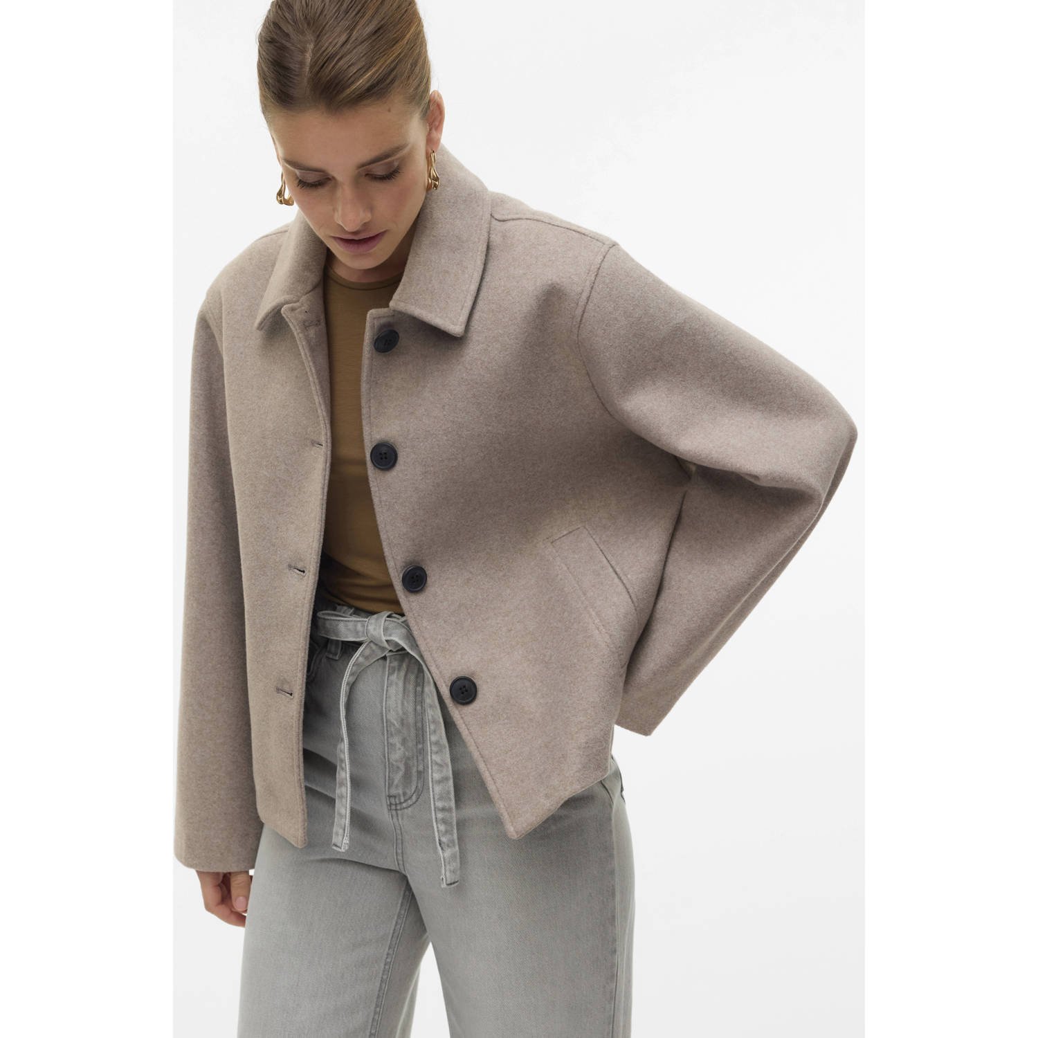 VERO MODA jas VMFORTUNEMIE taupe