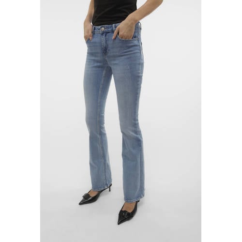 VERO MODA flared jeans VMFLASH light blue denim afbeelding