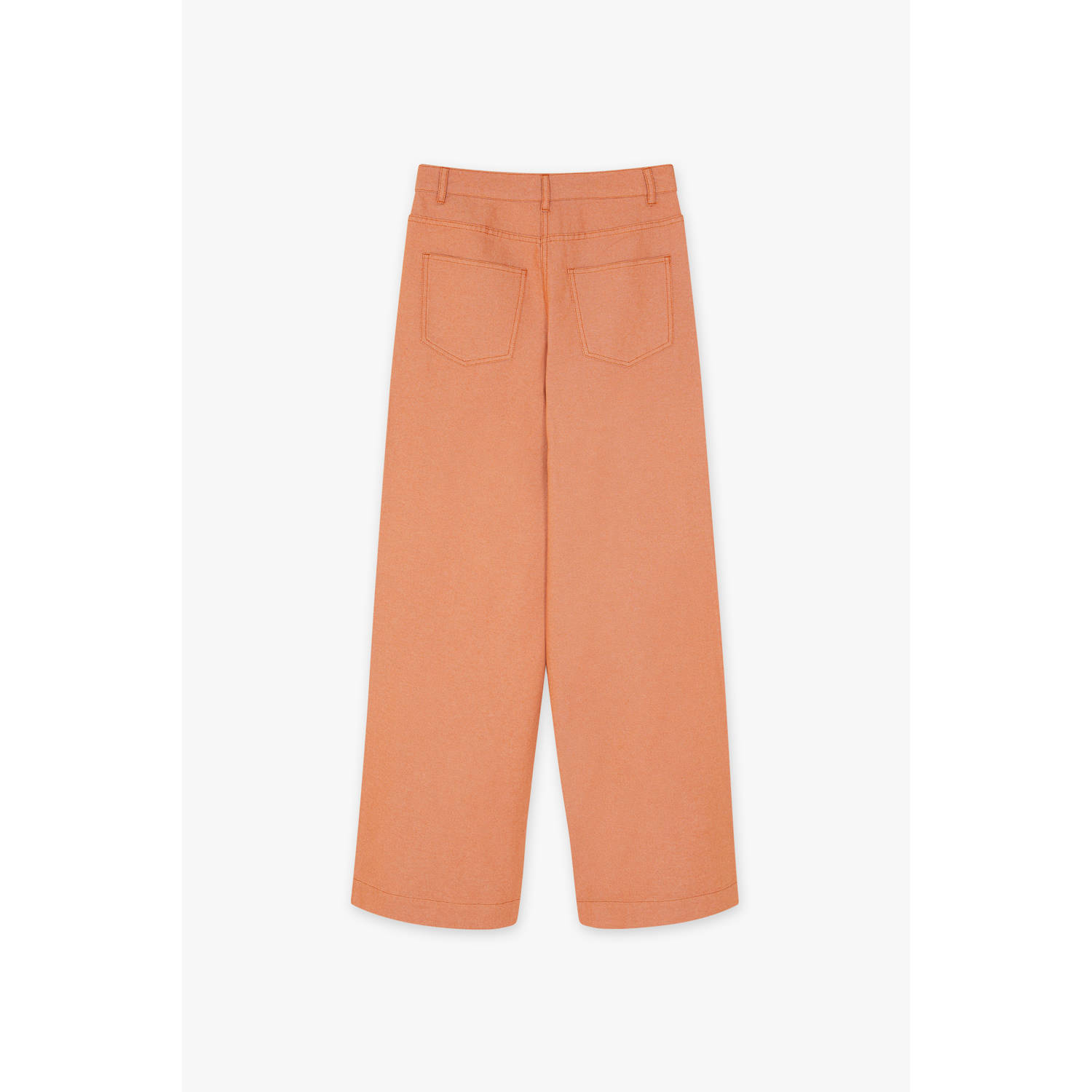 CKS wide leg high waist casual broek oranje