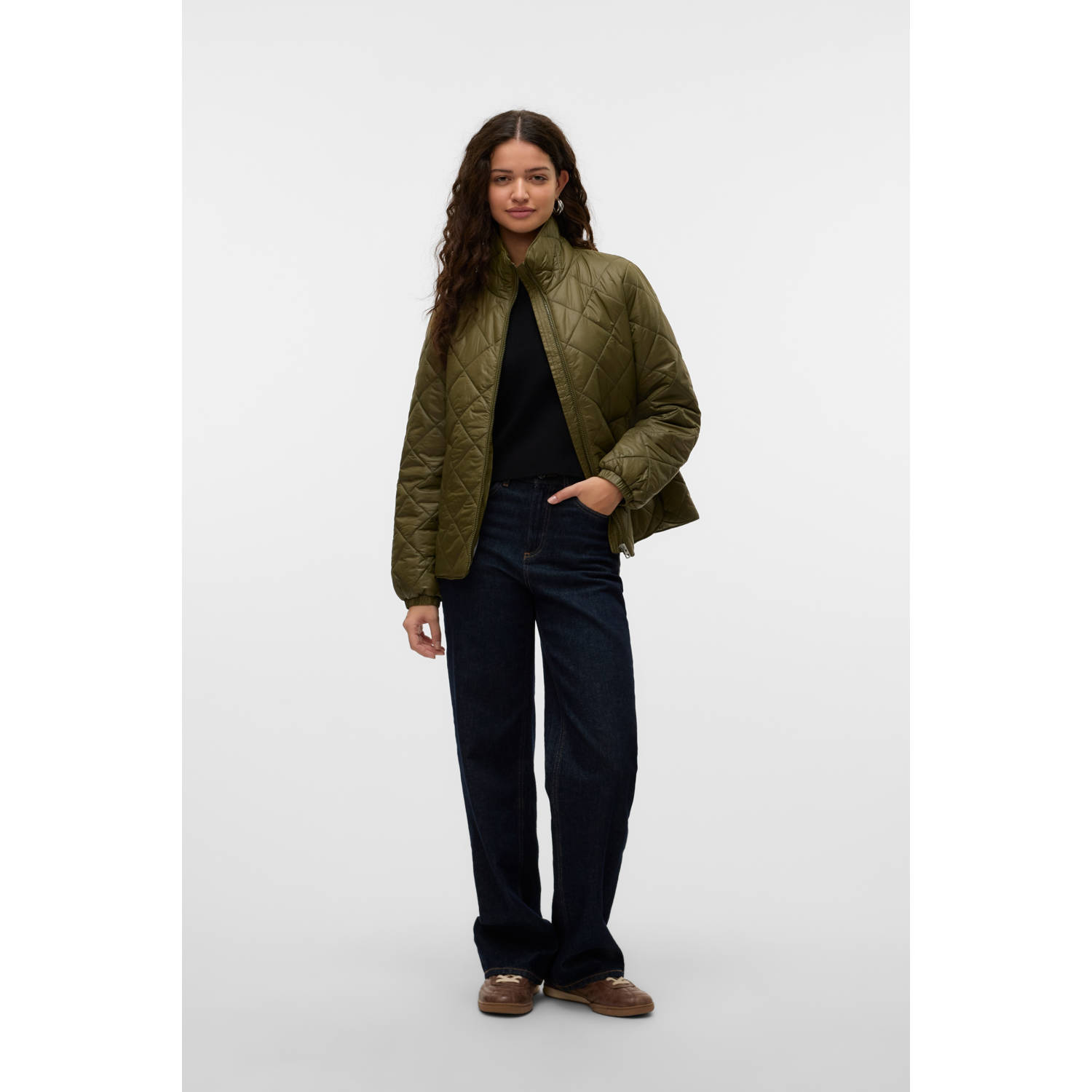 VERO MODA jas VMSKYLAR olijfgroen