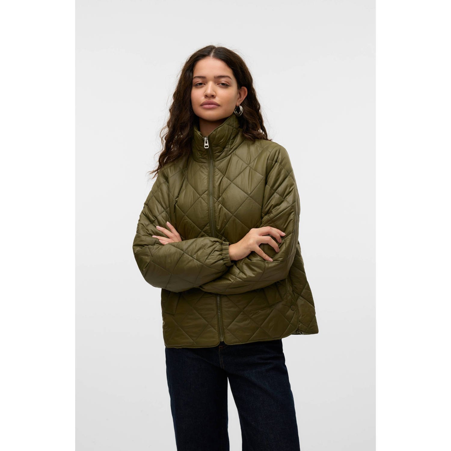 VERO MODA jas VMSKYLAR olijfgroen
