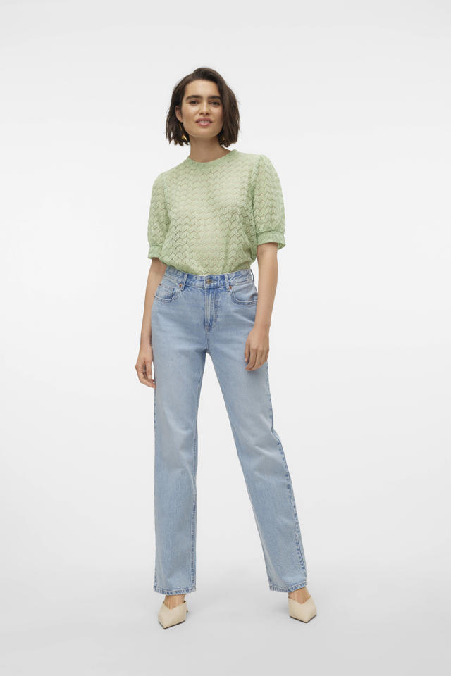 VERO MODA Vmtessa Hr Straight Jeans Li3310 Ga Noos, donkerblauw (dark blue denim), 32W / 34L