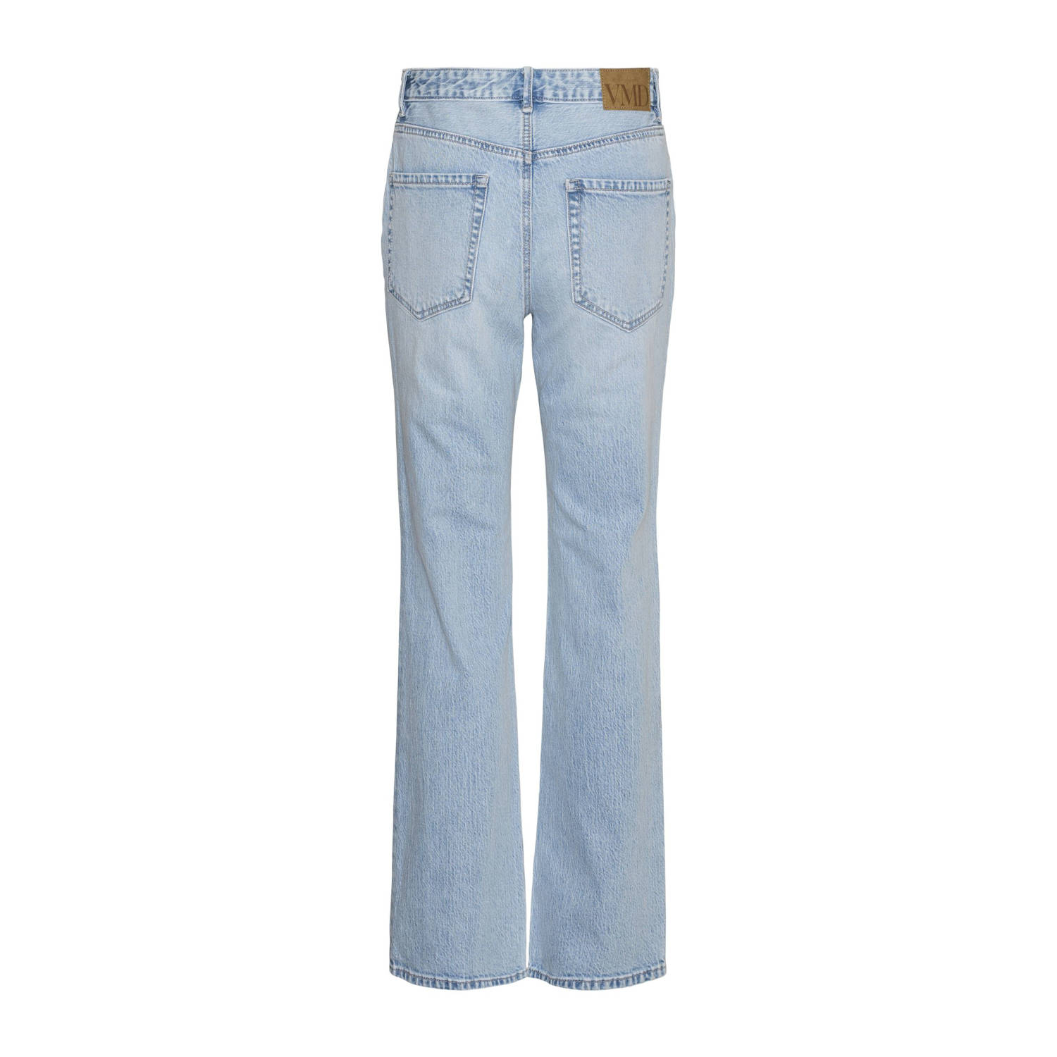 VERO MODA high waist straight leg jeans VMTESSA light blue denim