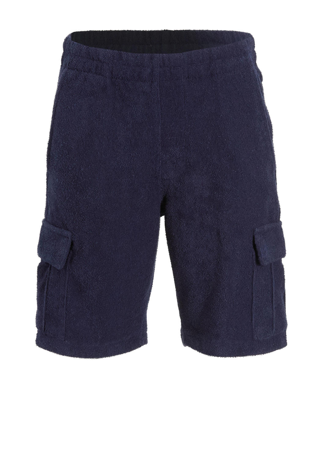 Marineblauw jongens Me & My Monkey short van badstof van katoen met elastische tailleband met koord