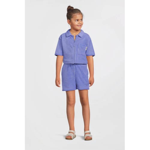 Me & My Monkey playsuit van badstof paars afbeelding