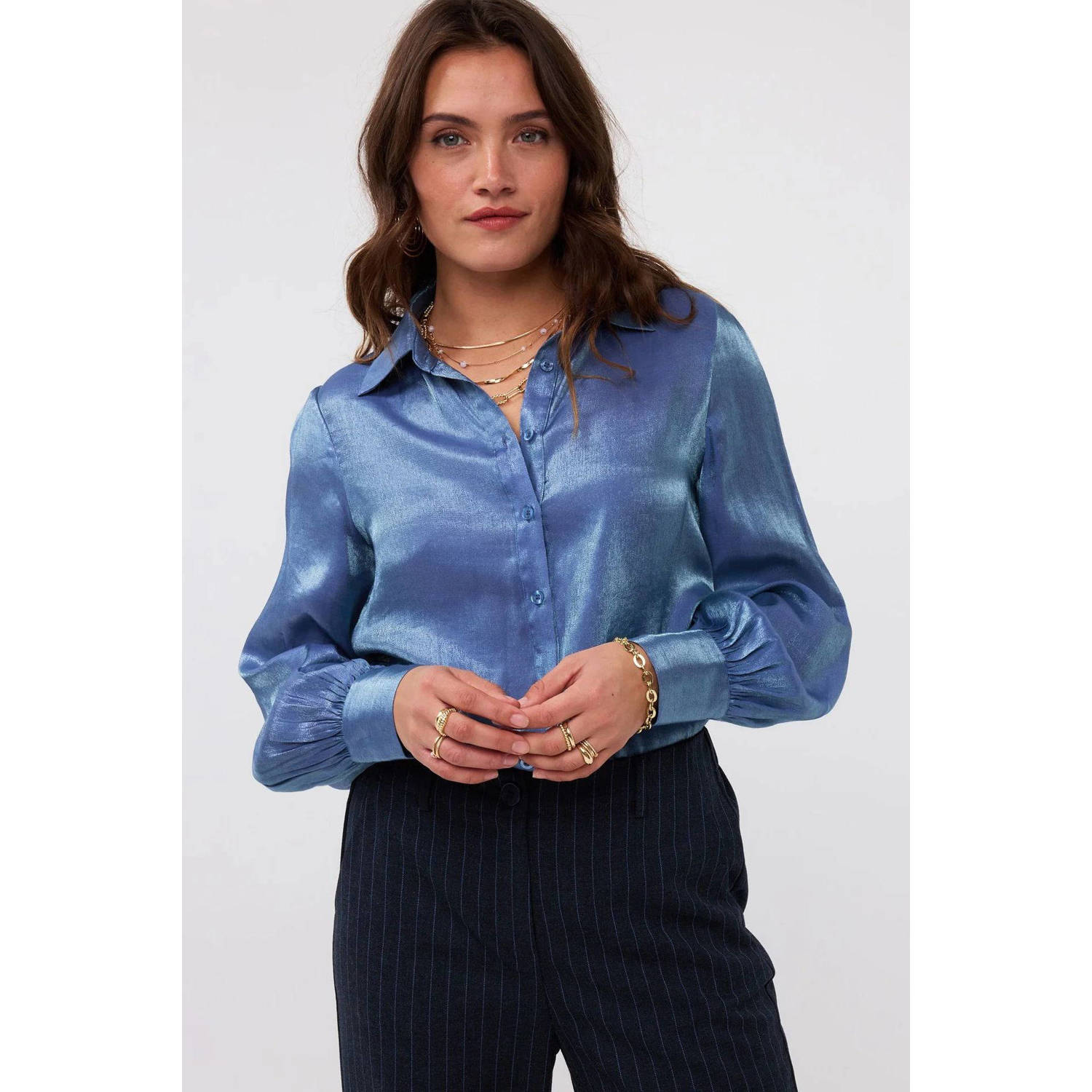 Ydence blouse blauw