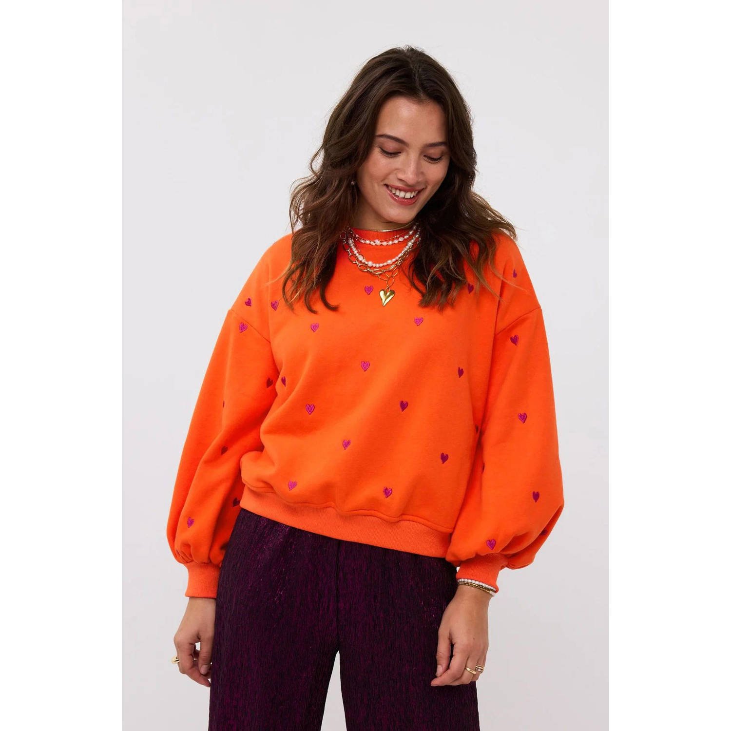 Ydence sweater oranje