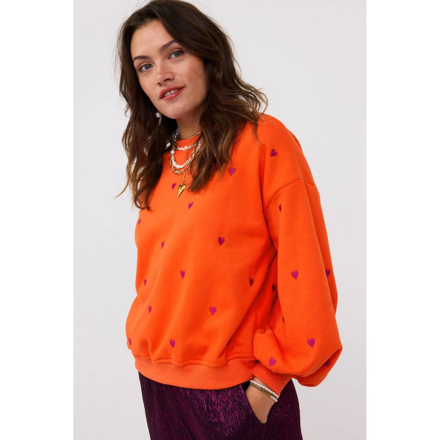 Ydence sweater oranje