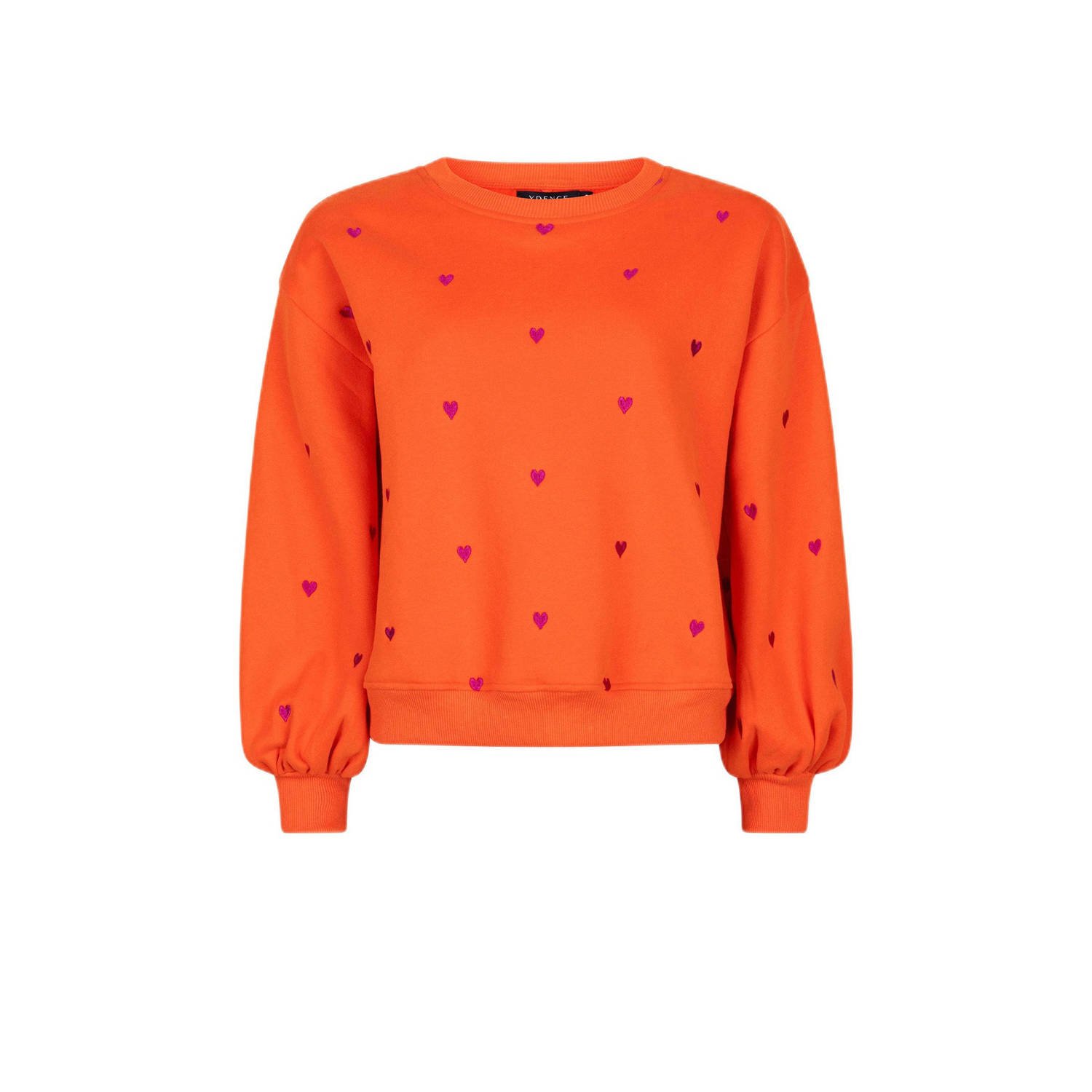 Ydence Hart Sweater voor Stijlvolle Vrouwen Orange Dames