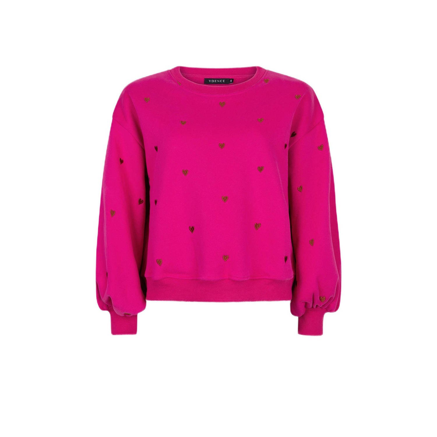 YDENCE Dames Truien & Vesten Sweater Hearts Roze