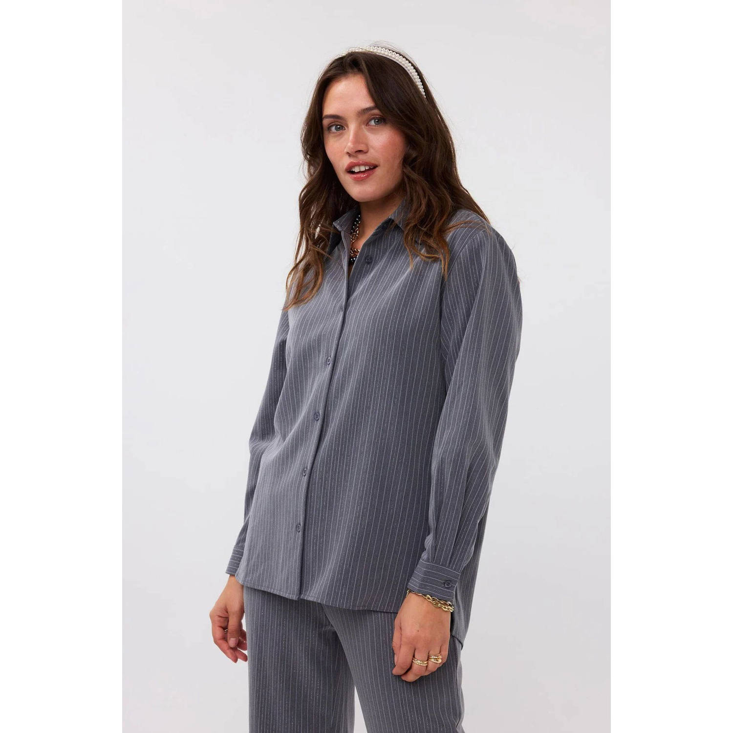Ydence blouse grijs