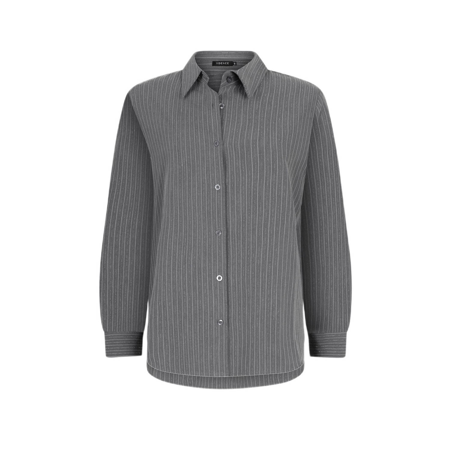 Ydence Lange Mouw Blouse Olina Gray Dames