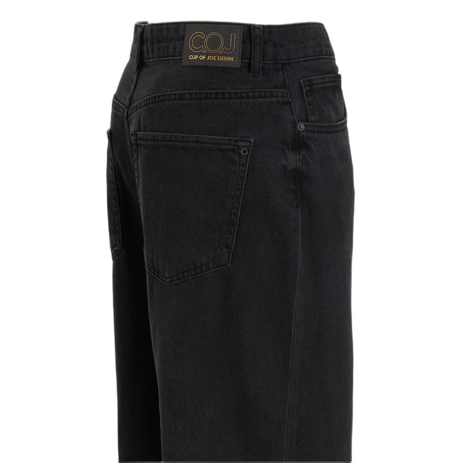 Cup of Joe Denim high wide leg jeans black denim