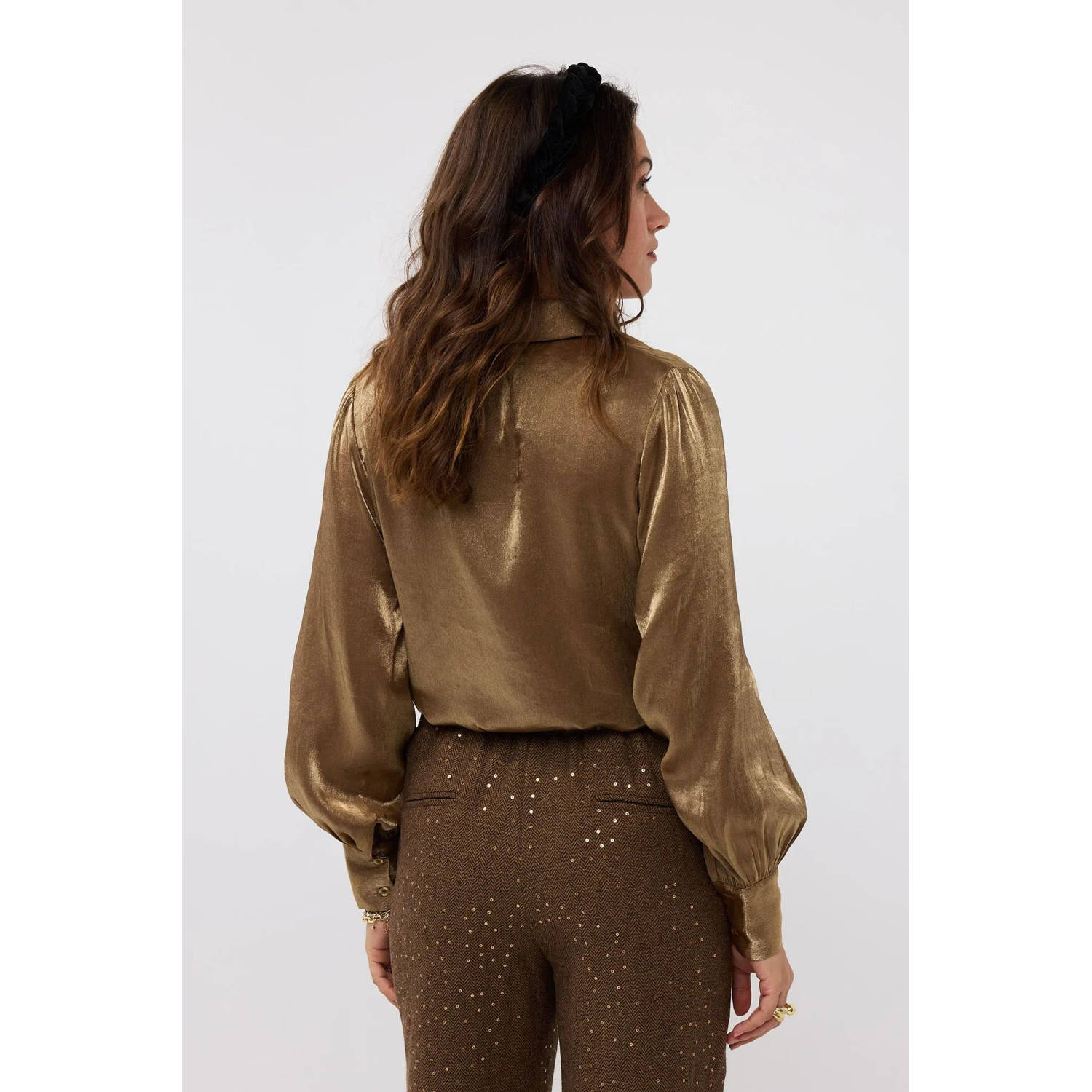 Ydence blouse bruin