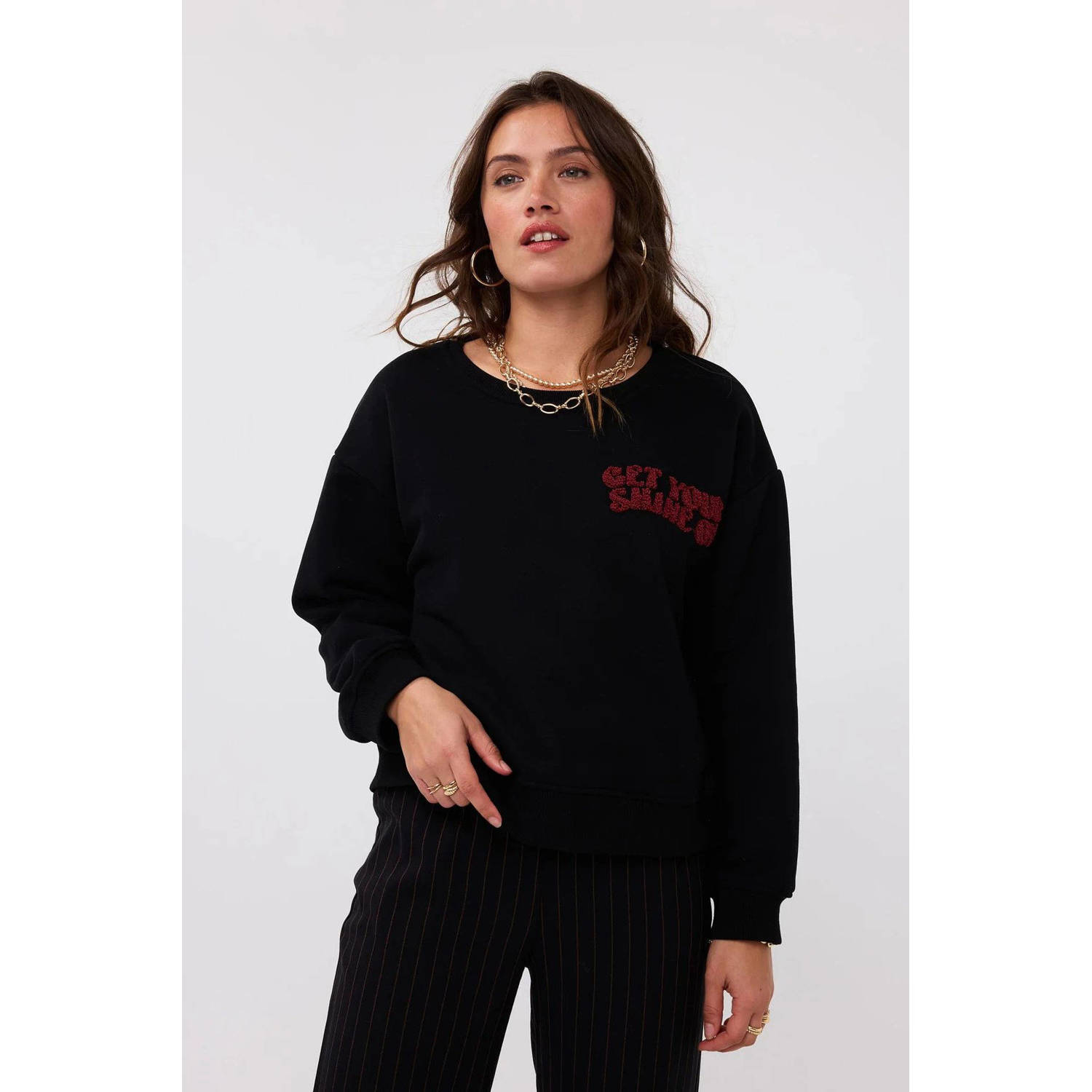 Ydence sweater zwart