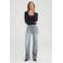 Cup of Joe Denim high straight leg jeans grey denim