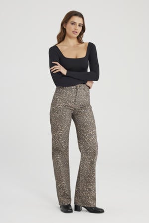 high straight leg jeans bruin
