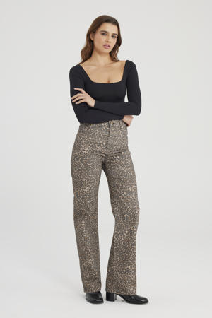 high straight leg jeans bruin