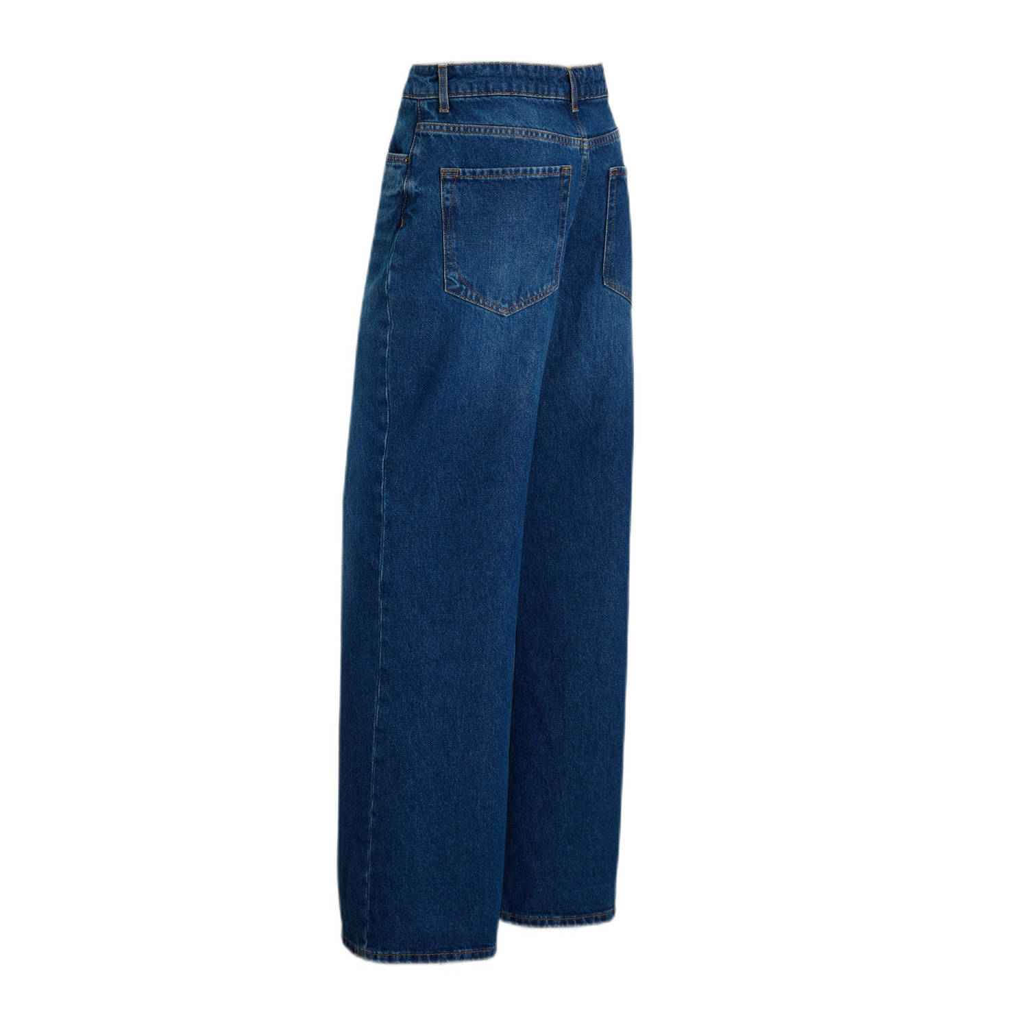 Cup of Joe Denim high wide leg jeans medium blue denim
