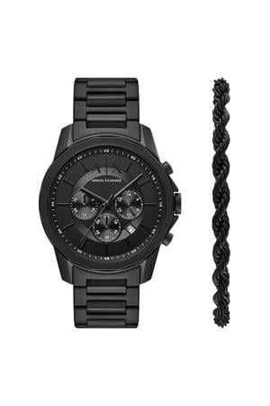 horloge + armband AX7163SET zwart