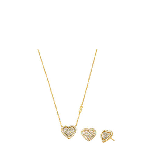 Michael Kors oorbellen + ketting MKC1756CZSET goudkleurig afbeelding