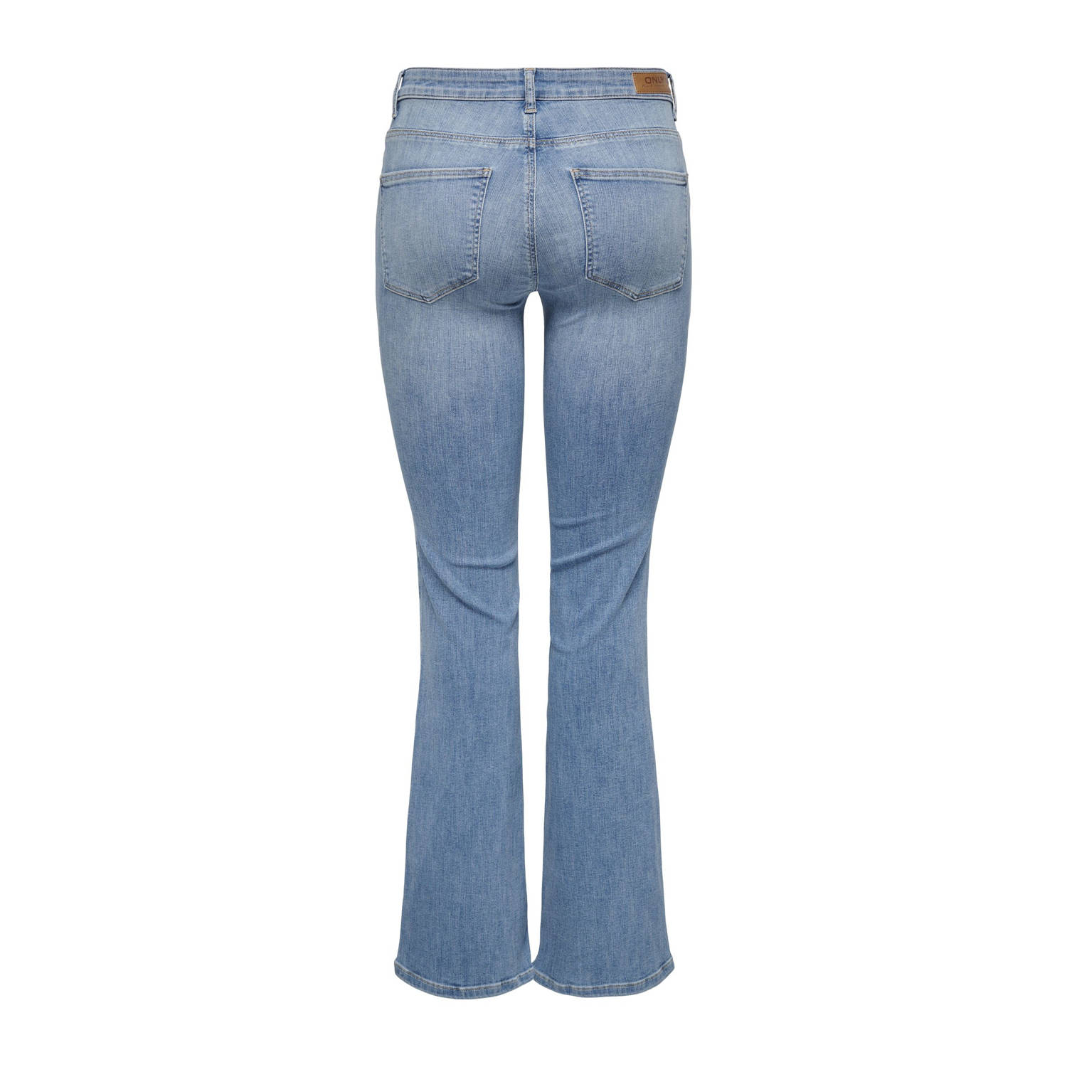 ONLY TALL regular waist flared jeans light blue denim