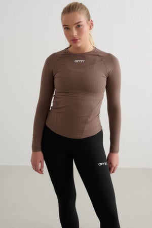 sportshirt Soft Basic bruin