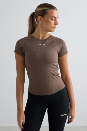 sportshirt Soft Basic bruin