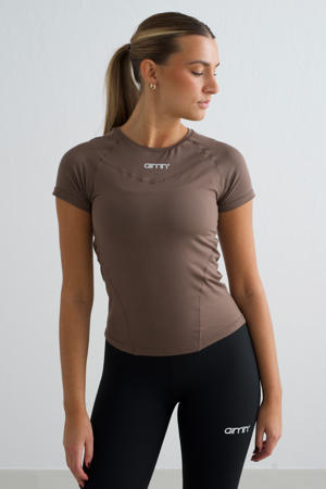 sportshirt Soft Basic bruin