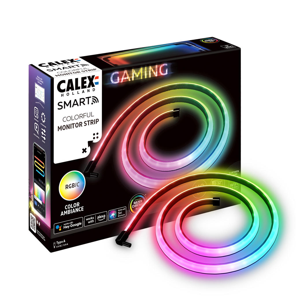 Calex Gaming LED Strip voor Monitor - Razer Chroma Compatibel