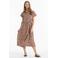 Anytime blousejurk met panterprint beige/bruin